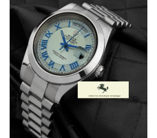 HK1371 ROLEX DAY DATE MAVİ KADRAN JUBİLE KORDON